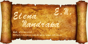 Elena Mandrapa vizit kartica